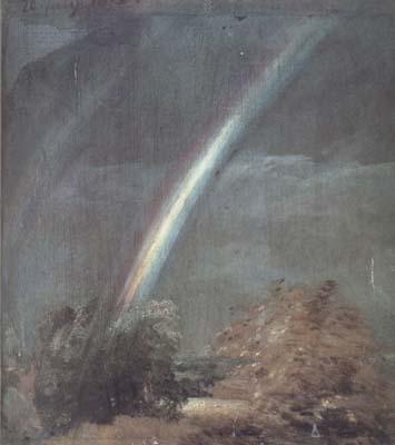John Constable Landscape with Two Rainbows (mk10) Sweden oil painting art